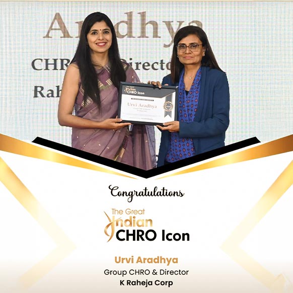 Urvi Aradhya, Group CHRO & Director At K Raheja Corp recognized as ‘The Great Indian CHRO Icon’ at Great Indian CHRO Leaders’ Summit & Awards 2025