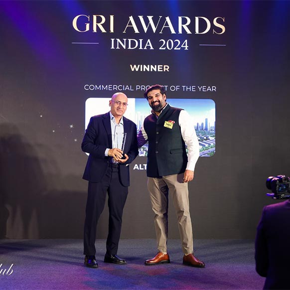 Commercial Asset 'Altimus' honored with the ‘Best Commercial Project of the Year’ Award at the GRI India Awards 2024.