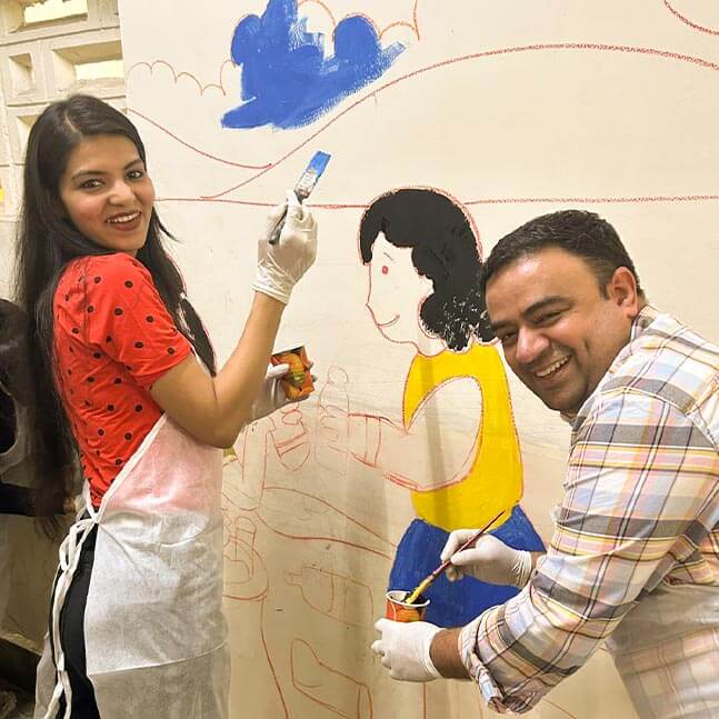 K Raheja Corp Leverages Volunteering Policy to Support ArtShala's School Painting Project