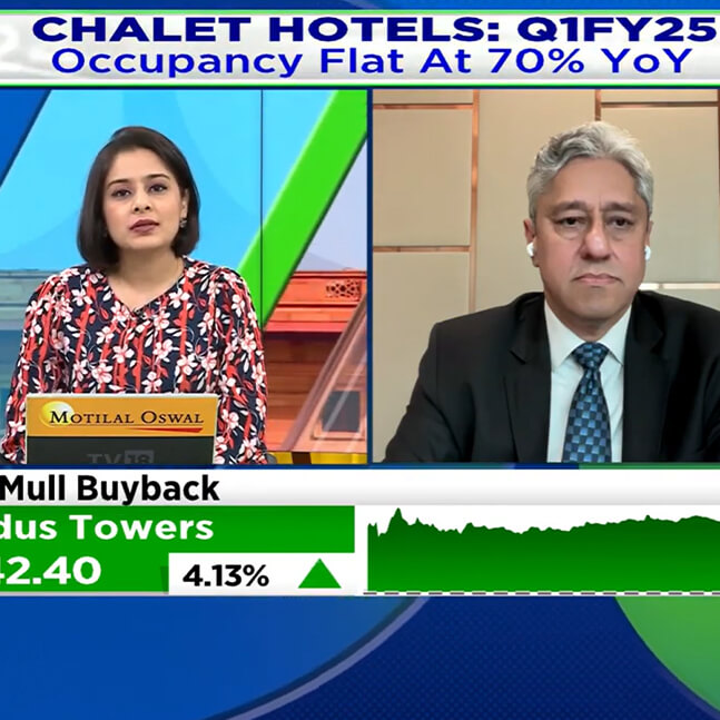 Demand Continues To Outpace Supply, Expect Occupancies & Rates To Grow From Here On: Chalet Hotels