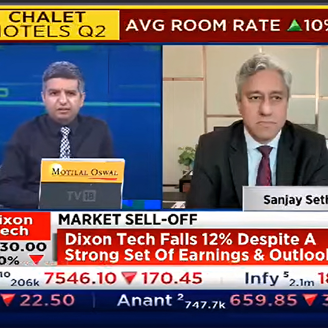 CNBC TV18 X Sanjay Sethi, MD & CEO, Chalet Hotels