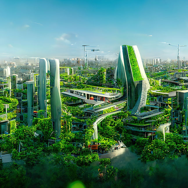 Designing sustainable cities and towns of the future